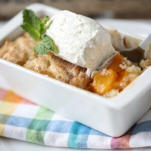 🍑 Peach Crisp Mini Loaf – Homemade, Sweet & Comforting